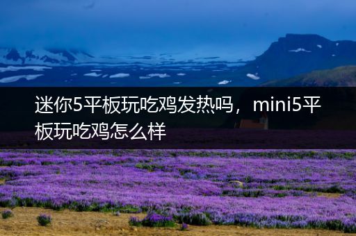 迷你5平板玩吃鸡发热吗，mini5平板玩吃鸡怎么样
