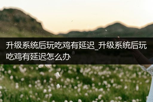 升级系统后玩吃鸡有延迟_升级系统后玩吃鸡有延迟怎么办
