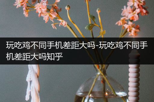 玩吃鸡不同手机差距大吗-玩吃鸡不同手机差距大吗知乎