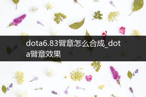 dota6.83臂章怎么合成_dota臂章效果