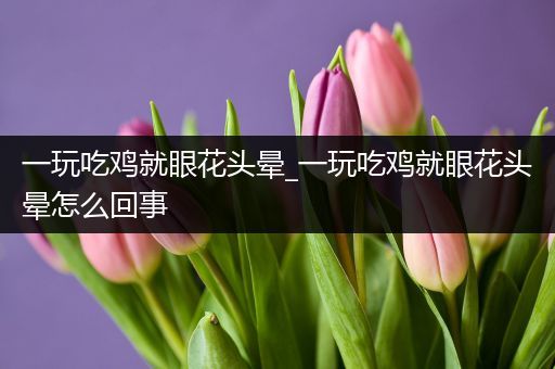 一玩吃鸡就眼花头晕_一玩吃鸡就眼花头晕怎么回事