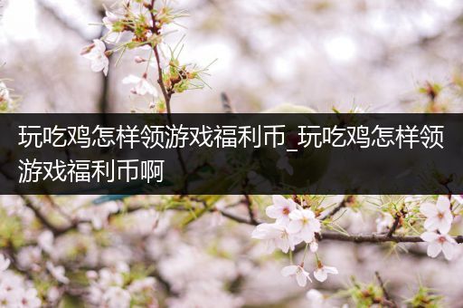 玩吃鸡怎样领游戏福利币_玩吃鸡怎样领游戏福利币啊