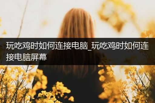 玩吃鸡时如何连接电脑_玩吃鸡时如何连接电脑屏幕