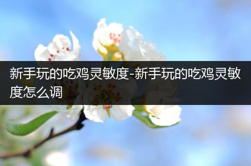 新手玩的吃鸡灵敏度-新手玩的吃鸡灵敏度怎么调