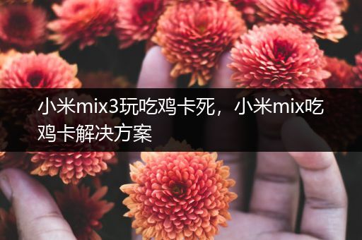 小米mix3玩吃鸡卡死，小米mix吃鸡卡解决方案