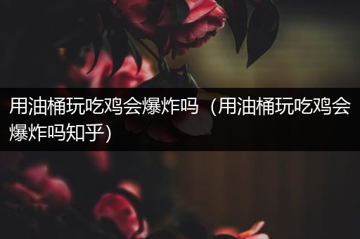 用油桶玩吃鸡会爆炸吗（用油桶玩吃鸡会爆炸吗知乎）