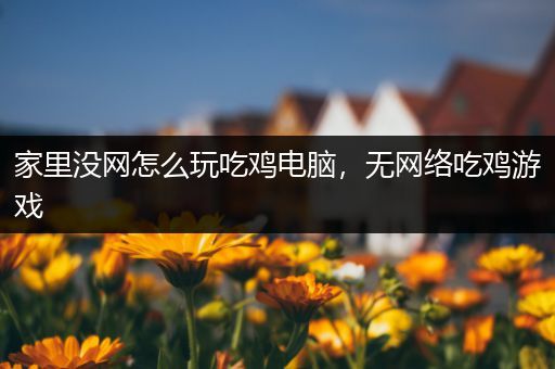 家里没网怎么玩吃鸡电脑，无网络吃鸡游戏