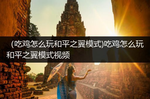（吃鸡怎么玩和平之翼模式)吃鸡怎么玩和平之翼模式视频