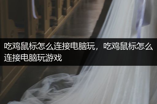 吃鸡鼠标怎么连接电脑玩，吃鸡鼠标怎么连接电脑玩游戏