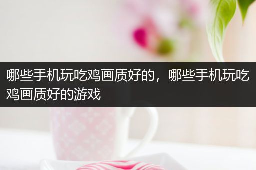 哪些手机玩吃鸡画质好的，哪些手机玩吃鸡画质好的游戏