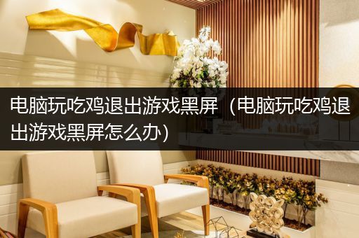电脑玩吃鸡退出游戏黑屏（电脑玩吃鸡退出游戏黑屏怎么办）
