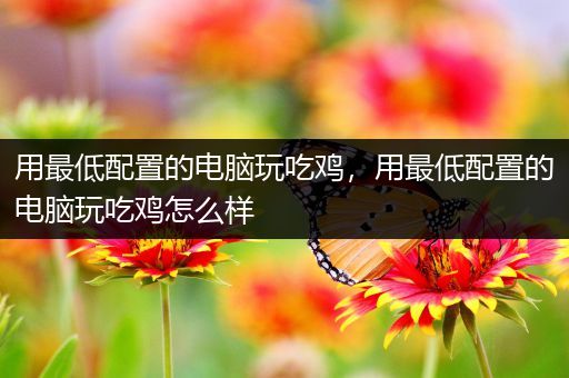 用最低配置的电脑玩吃鸡，用最低配置的电脑玩吃鸡怎么样