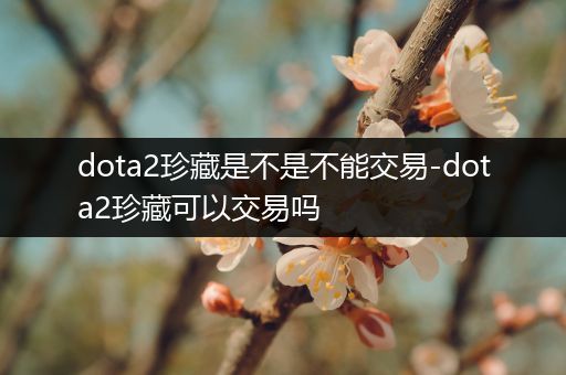 dota2珍藏是不是不能交易-dota2珍藏可以交易吗