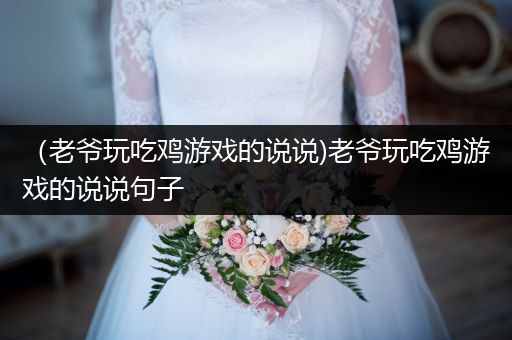 （老爷玩吃鸡游戏的说说)老爷玩吃鸡游戏的说说句子
