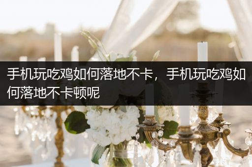手机玩吃鸡如何落地不卡，手机玩吃鸡如何落地不卡顿呢