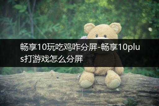 畅享10玩吃鸡咋分屏-畅享10plus打游戏怎么分屏