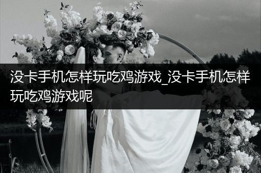 没卡手机怎样玩吃鸡游戏_没卡手机怎样玩吃鸡游戏呢