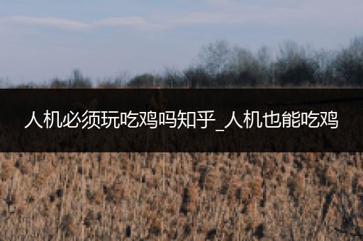 人机必须玩吃鸡吗知乎_人机也能吃鸡