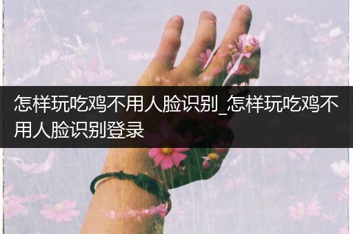 怎样玩吃鸡不用人脸识别_怎样玩吃鸡不用人脸识别登录