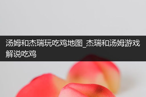 汤姆和杰瑞玩吃鸡地图_杰瑞和汤姆游戏解说吃鸡