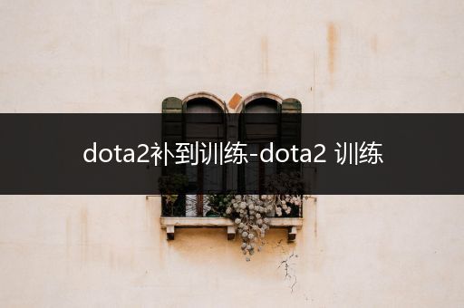 dota2补到训练-dota2 训练