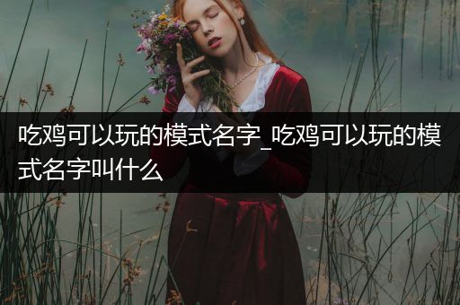 吃鸡可以玩的模式名字_吃鸡可以玩的模式名字叫什么