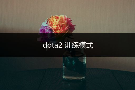 dota2 训练模式