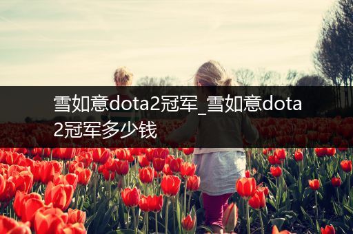 雪如意dota2冠军_雪如意dota2冠军多少钱