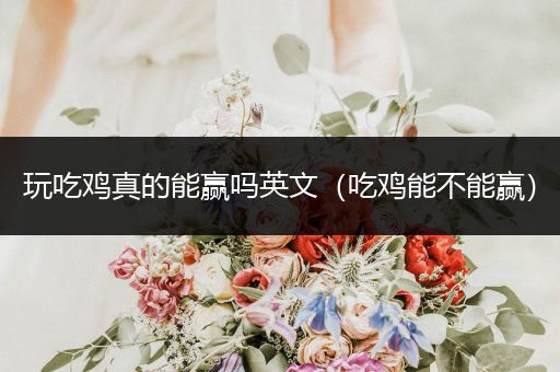 玩吃鸡真的能赢吗英文（吃鸡能不能赢）