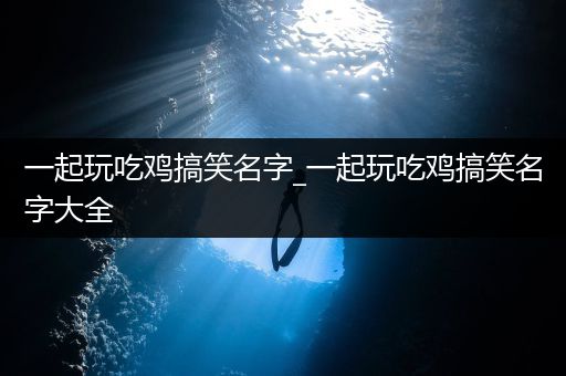 一起玩吃鸡搞笑名字_一起玩吃鸡搞笑名字大全