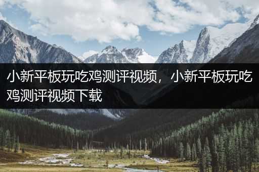 小新平板玩吃鸡测评视频，小新平板玩吃鸡测评视频下载