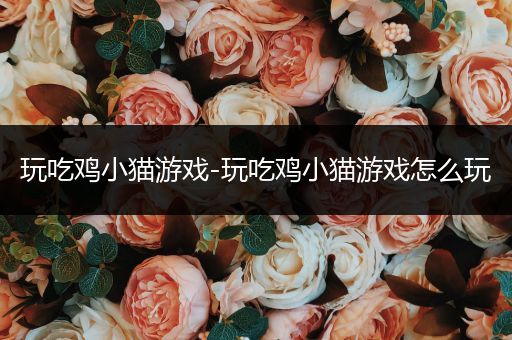 玩吃鸡小猫游戏-玩吃鸡小猫游戏怎么玩