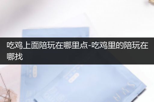 吃鸡上面陪玩在哪里点-吃鸡里的陪玩在哪找