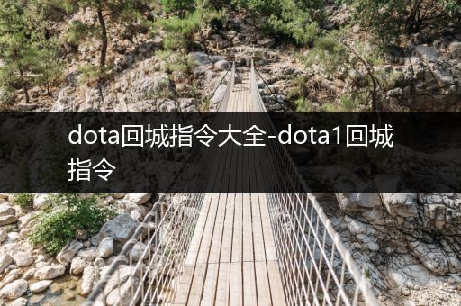 dota回城指令大全-dota1回城指令