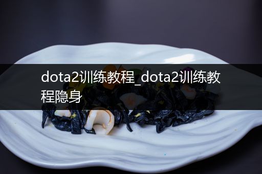 dota2训练教程_dota2训练教程隐身