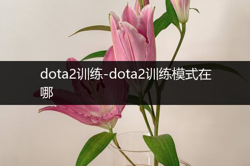 dota2训练-dota2训练模式在哪