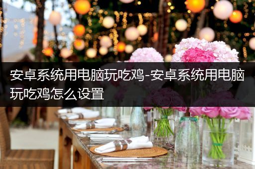安卓系统用电脑玩吃鸡-安卓系统用电脑玩吃鸡怎么设置