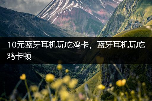 10元蓝牙耳机玩吃鸡卡，蓝牙耳机玩吃鸡卡顿