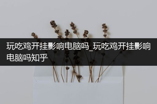 玩吃鸡开挂影响电脑吗_玩吃鸡开挂影响电脑吗知乎