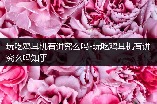 玩吃鸡耳机有讲究么吗-玩吃鸡耳机有讲究么吗知乎