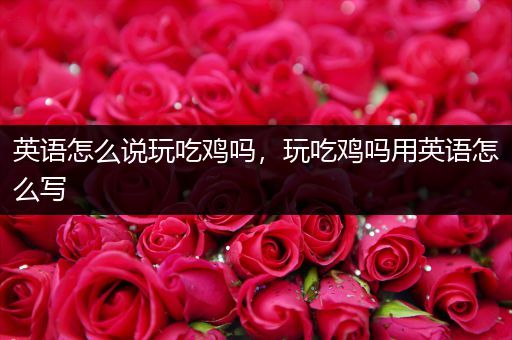 英语怎么说玩吃鸡吗，玩吃鸡吗用英语怎么写