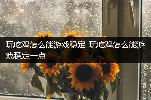 玩吃鸡怎么能游戏稳定_玩吃鸡怎么能游戏稳定一点