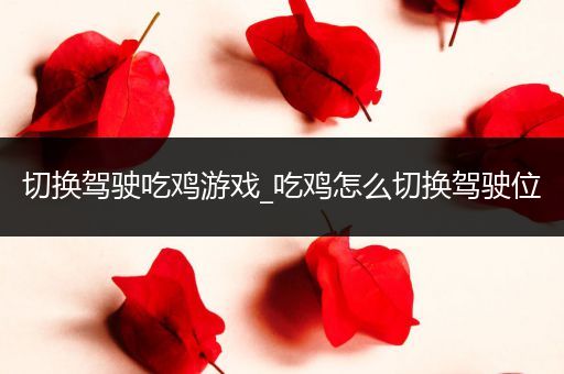 切换驾驶吃鸡游戏_吃鸡怎么切换驾驶位