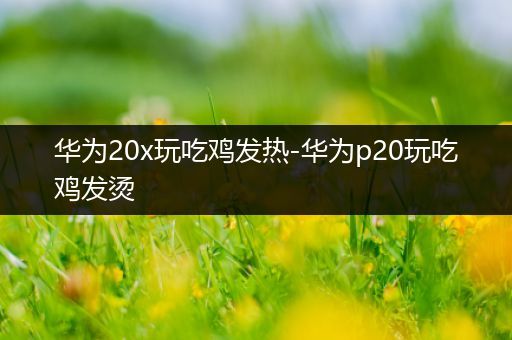 华为20x玩吃鸡发热-华为p20玩吃鸡发烫