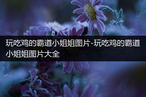 玩吃鸡的霸道小姐姐图片-玩吃鸡的霸道小姐姐图片大全