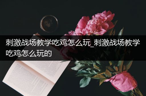 刺激战场教学吃鸡怎么玩_刺激战场教学吃鸡怎么玩的