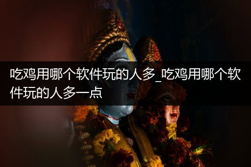 吃鸡用哪个软件玩的人多_吃鸡用哪个软件玩的人多一点