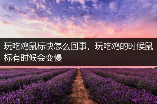 玩吃鸡鼠标快怎么回事，玩吃鸡的时候鼠标有时候会变慢