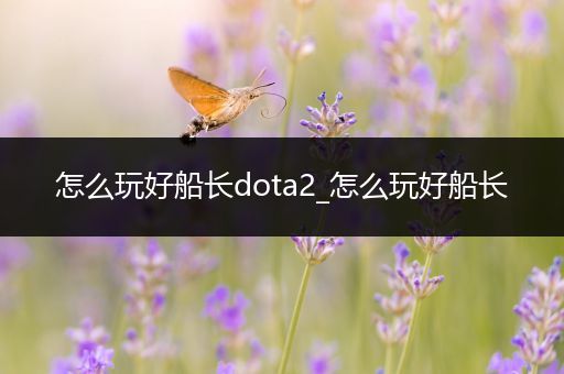 怎么玩好船长dota2_怎么玩好船长
