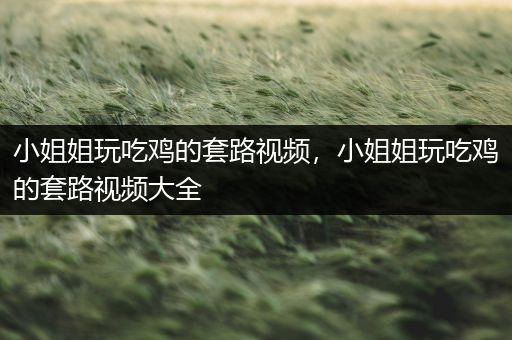 小姐姐玩吃鸡的套路视频，小姐姐玩吃鸡的套路视频大全